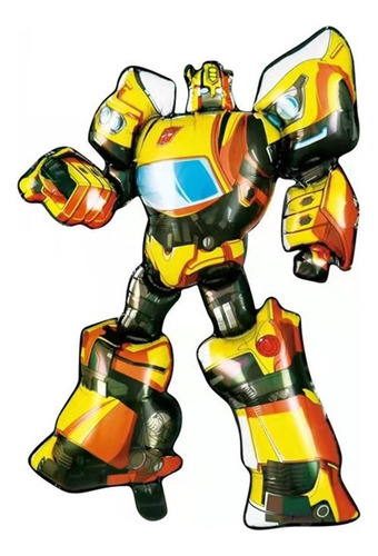 Kit De Globos Bumblebee Numero 5 Cumpleanos Decoracion