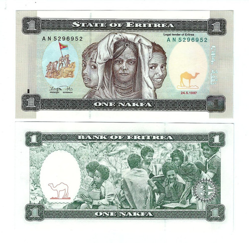 Eritrea - Billete 1 Nakfa 1997 - Unc