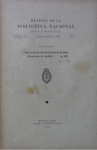 Revista De La Biblioteca Nacional Tercer Trimestre De 1939