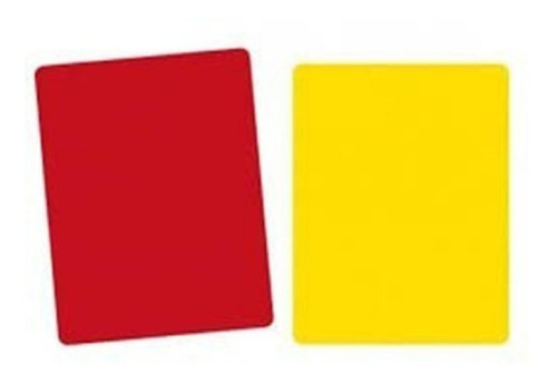 Tarjeta Arbitro De Futbol Kit Roja Y Amarilla