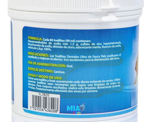 Imagen 5 de 6 de Toallitas Dentales Humedas Antisarro Ultra 80 Pzas 90ml