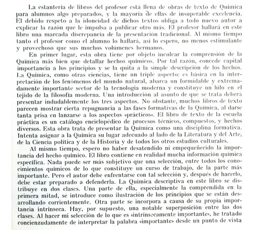 Introducción A La Química Universidades H Ritter /cn Reverté (Usado)