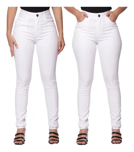 Calça slim sales branca feminina
