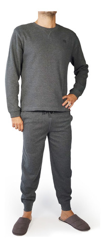 Pijama Térmico Hombre Gris Heat Holders