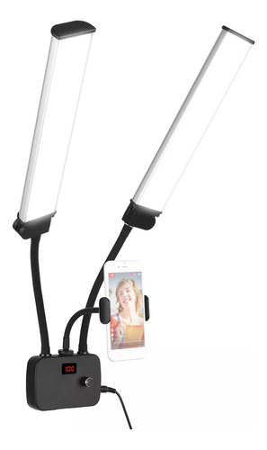 Luz De Relleno Led Flexible De Doble Brazo, Bicolor, Regulab