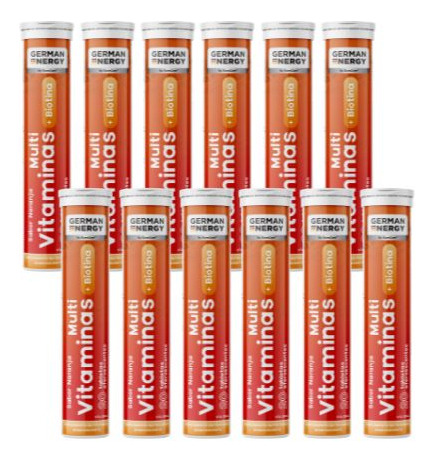 Multivitaminas + Biotina Efervescente Pack X12 German Energy