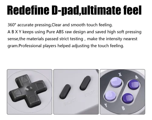Controlador Usb Kiwitata 2x Classic Snes Para Pc Mac Raspber