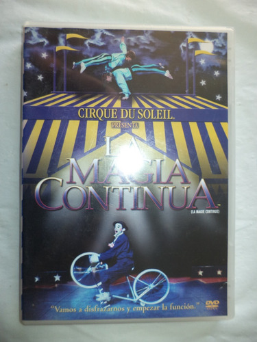 Dvd. Cirque Du Soleil: La Magia Continúa