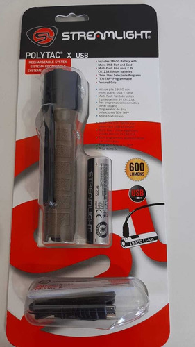 Lanterna Streamlight Polytacx 600 Lum. Original Recarregável