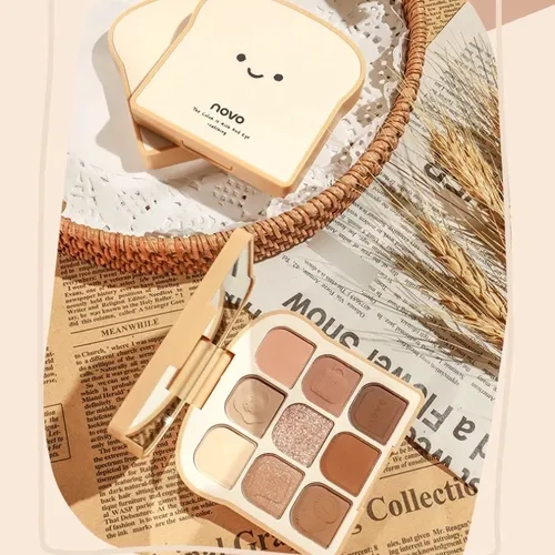 Tierna Paleta De Sombra Tostada Con 9 Colores Douyin Coreano Pan