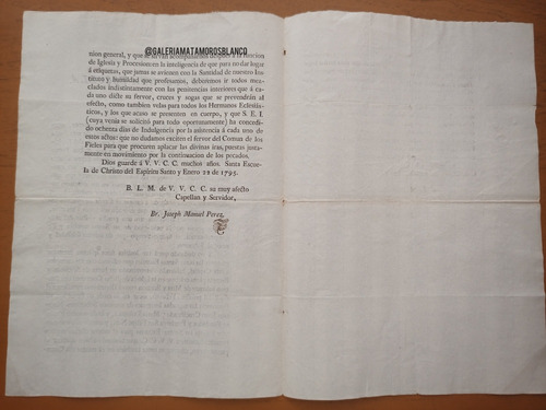Documentos Antiguos, Años De 1795.