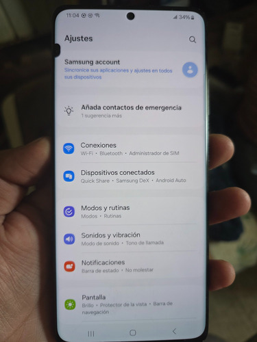 Samsung Galaxy S21 Ultra 128 Gb Black 12 Gb Ram Detalle Pa Negro (Reacondicionado)