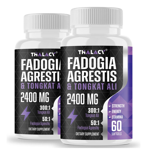 Thalacy 2400mg Fadogia Agrestis Tongkat Ali Suplemento - Fad