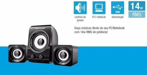 Parlante Multilaser SP172 negro