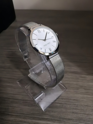 Nine West Original 2229svsv Reloj Mano Dama Malla Plata 31 M