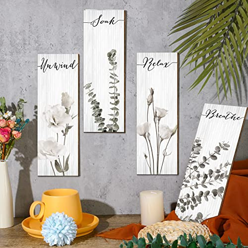 4 Piezas De Señales De Decoración De Pared Baño Que ...