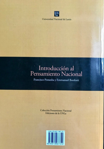 Imagen 2 de 4 de Introducción Al Pensamiento Nacional - Pestanha/ Bonforti