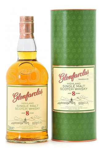 Imagen 1 de 5 de Whisky Glenfarclas 8 Años Highland Single Malt 700ml Estuche