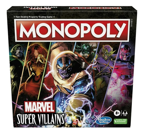 Monopoly Gaming Super Villanos Marvel Juego De Mesa