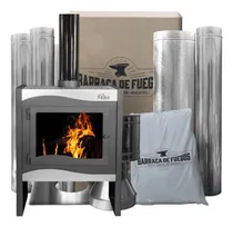 Comprar Estufa Calefactor A Leña Ñuke Wichi 70 + Kit Materiales 