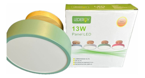 Panel Led Decorativo 13w - Ledergy Verde 