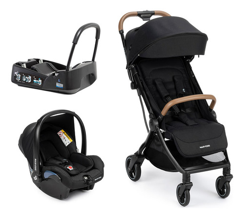 Carrinho Eva³ Com Bebê Conforto E Base Maxi Cosi