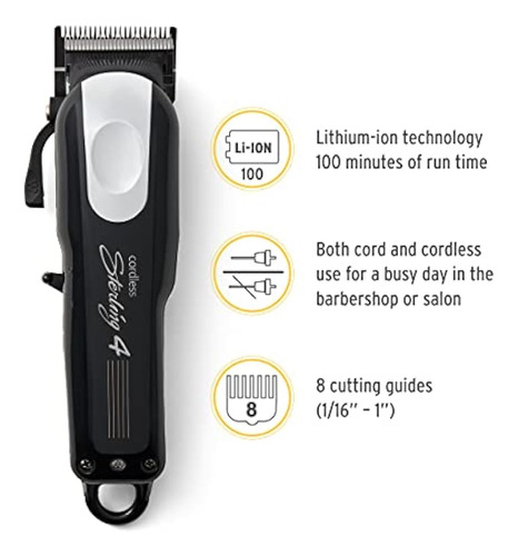 Wahl Professional Cordcordless Sterling 4 Clipper 8481 Ideal