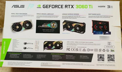 Tarjeta De Video Asus Rtx 3060 Ti Ko 8gb Gaming Envío Gratis (Usado)