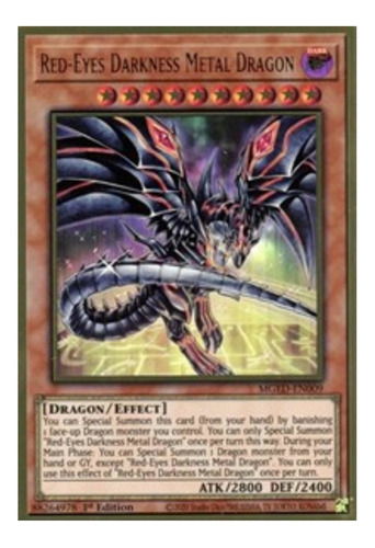 Yugioh! Red-eyes Darkness Metal Dragon (alternate Art)