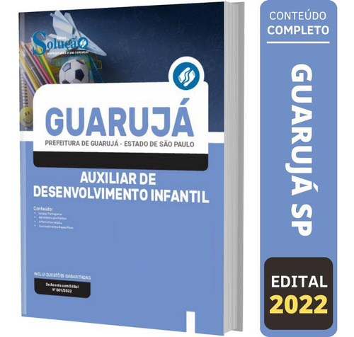 Apostila Guarujá Sp - Auxiliar De Desenvolvimento Infantil