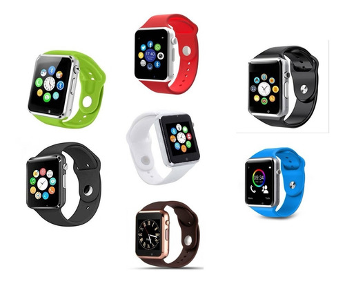 Mayoreo Lote 6 Pzs Smartwatch A1 Reloj Inteligente Colores