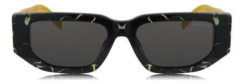 Prada Spr 09zs 2au-06b Square Shape Tortoise Black (Usado)