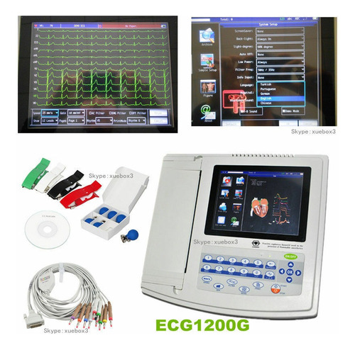 Electrocardiógrafo Digital 12 Canales Contec Ecg1200g