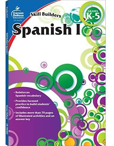 Book : Skill Builders Spanish Workbook For Kids, Grades K-5