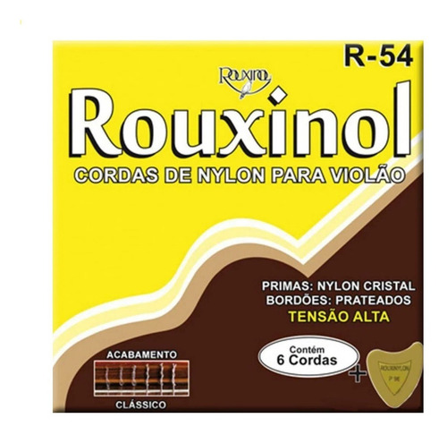 Encordoamento Para Violão Rouxinol R-54 A Nylon