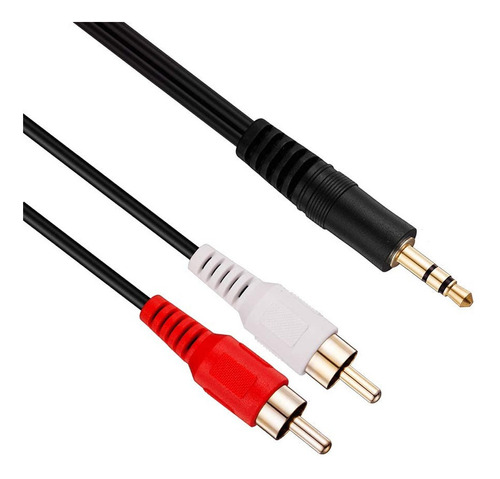 Cable Auxiliar Plug 3.5mm Stereo A Rca Macho Macho 1.8m 