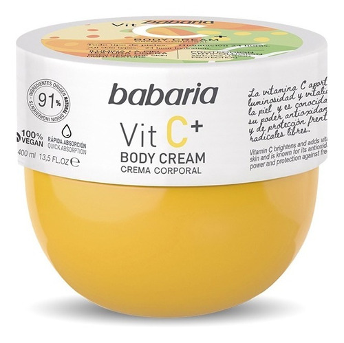 Babaria Body Cream Vit C - mL a $90