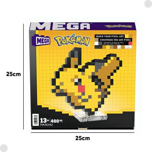 Mega Pokémon Construção Pixel Art Pikachu Hth74 - Mattel