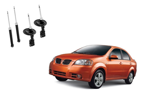 Kit 4 Amortiguadores Pontiac G3 2007 2008 2009 2010 2011