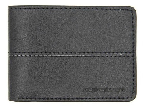 Cartera negra con costuras Quiksilver, talla única