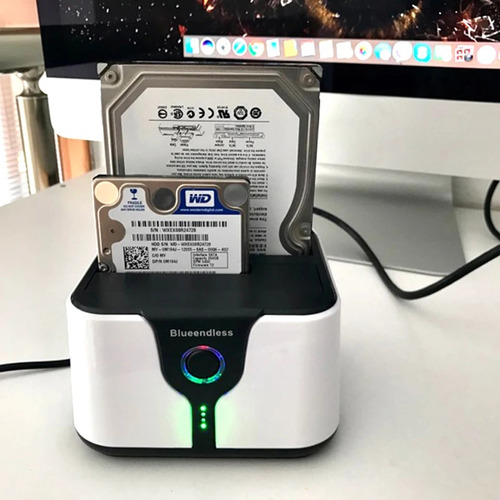 Estación De Acoplamiento Usb 3.0 Sata Hdd De 5 Gbps De Doble