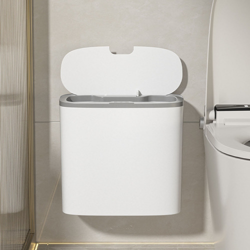 Cubo De Basura Automático Con Sensor Para Baño, 12l .
