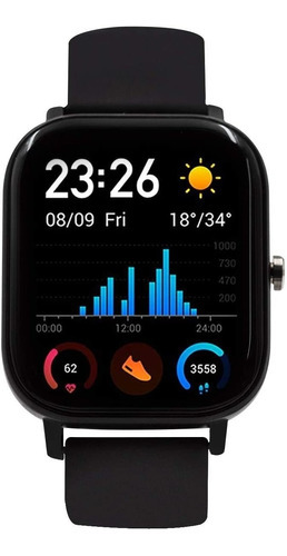 Reloj inteligente Dt36, pantalla táctil: ¡listo! Color de la carcasa: negro