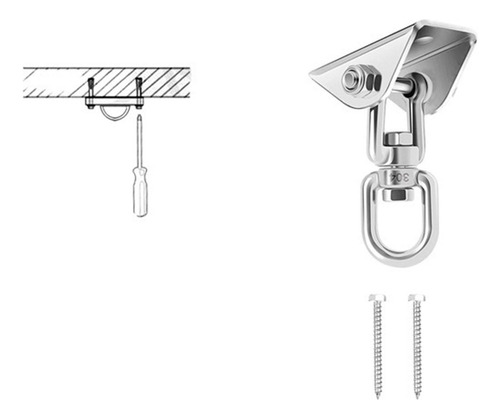 Colgador De Hamaca Swing Hardware, Anclaje Para Montaje En