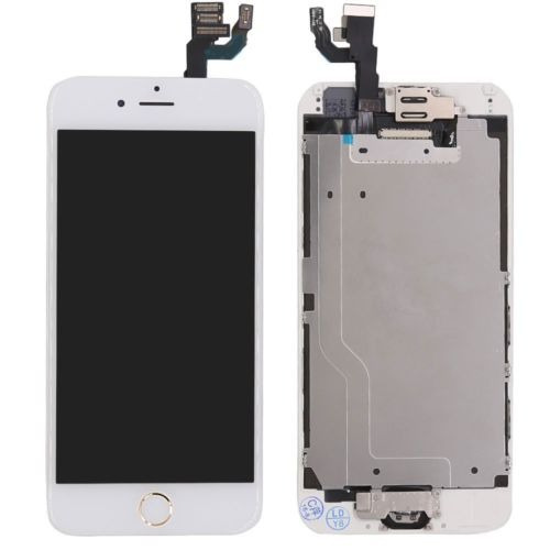 Blanco Para El iPhone 6 4,7  Botón De Inicio De Sustitución 