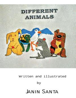 Libro Different Animals - Santa, Janin