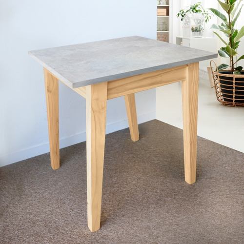 Mesa Nordica Escandinava 70x70 Pata Natural Cocina Bar