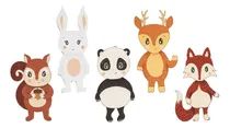 Comprar Animales Para El Al Agua X5 Figuras Goma Eva Baño Bañera