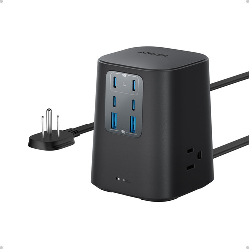 Estación De Carga Anker 100 W 9 En 1 Usb C Power Strip 4 Usb
