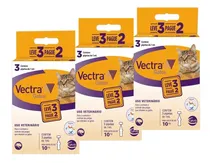Comprar 3 Vectra Gatos Para Gatos Até 10kg- 9 Pipetas Envio Imediato